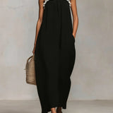 Mirelle™ | Vestido Maxi con Bloques de Colores y Tirantes de Espagueti