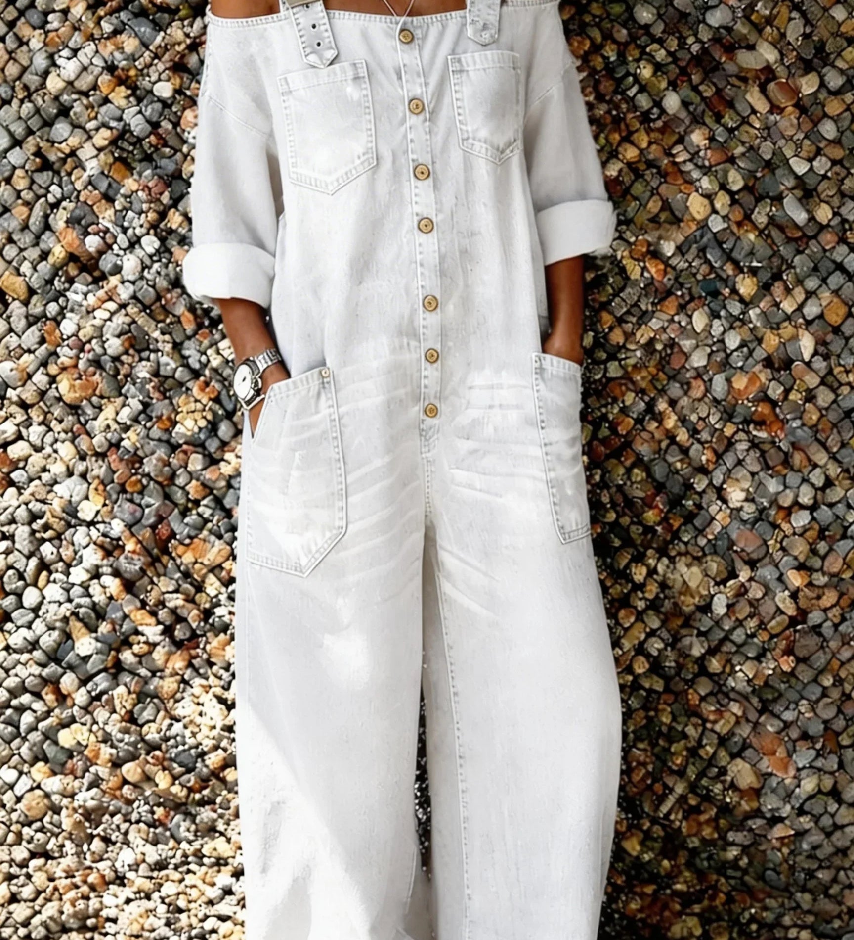Bo | Overol de denim con tirantes