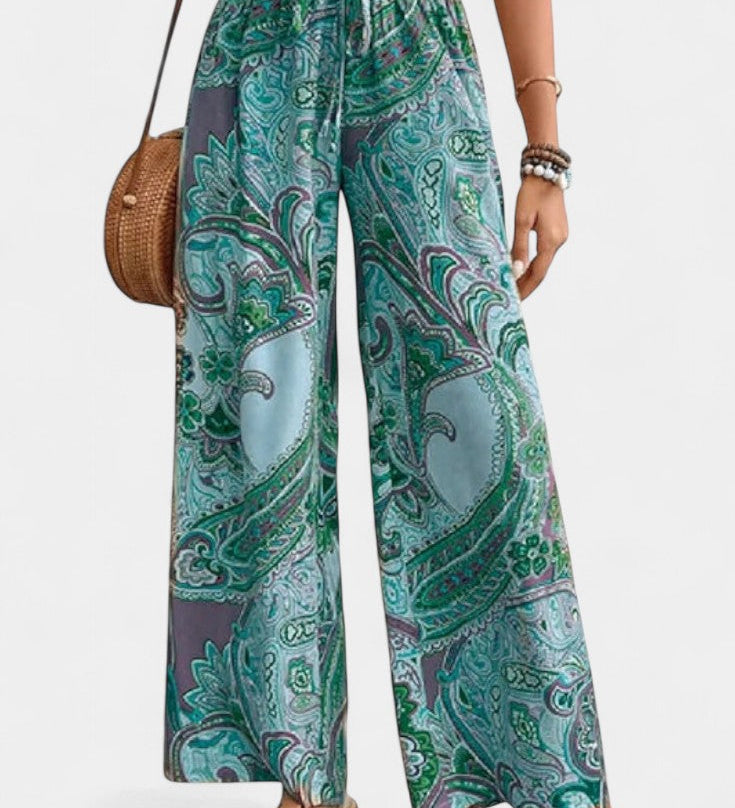 Vitoria Pantalones de Verano de Pierna Ancha