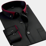 Don™ | Camisa azul clara de hombre con cuello