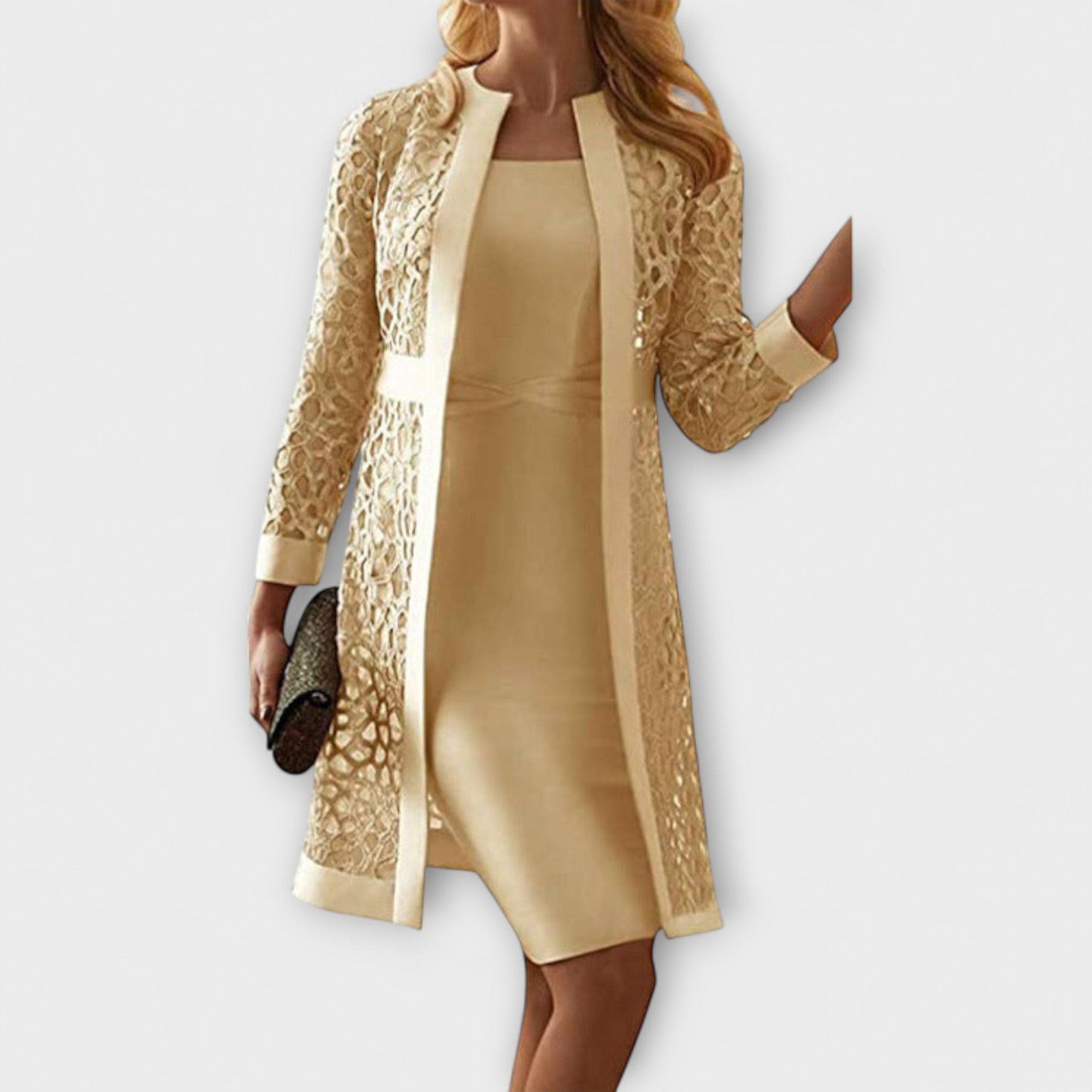 Runa - Vestidos de encaje elegantes de dos piezas