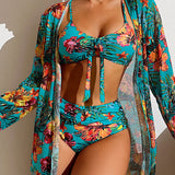 Paloma™ | Bikini con falda de flores