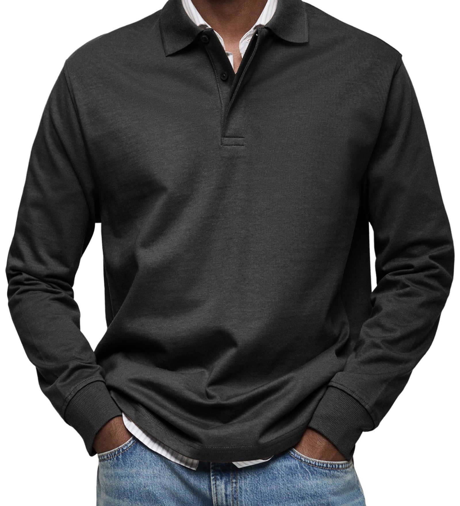 HUGO® | Polo de lujo de manga larga