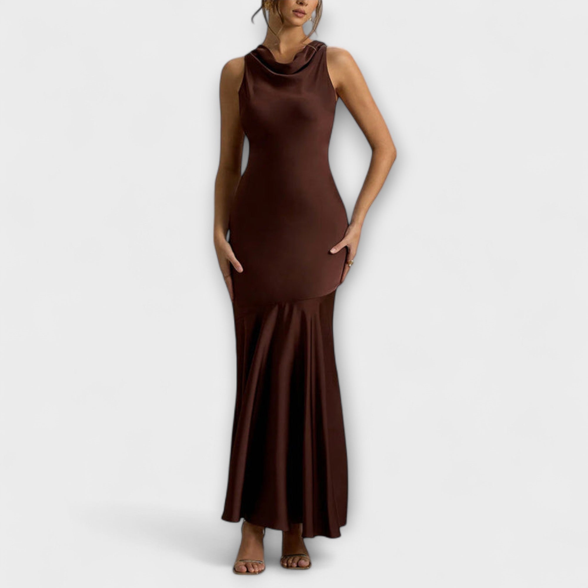 Lennon - Vestidos maxi elegantes de seda