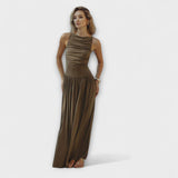 Zendaya - Vestido maxi de algodón