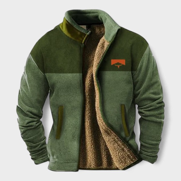 Adrien™ | chaqueta de felpa elegante para hombres con forro térmico