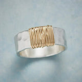 Anillo Boho Hilos Dorados