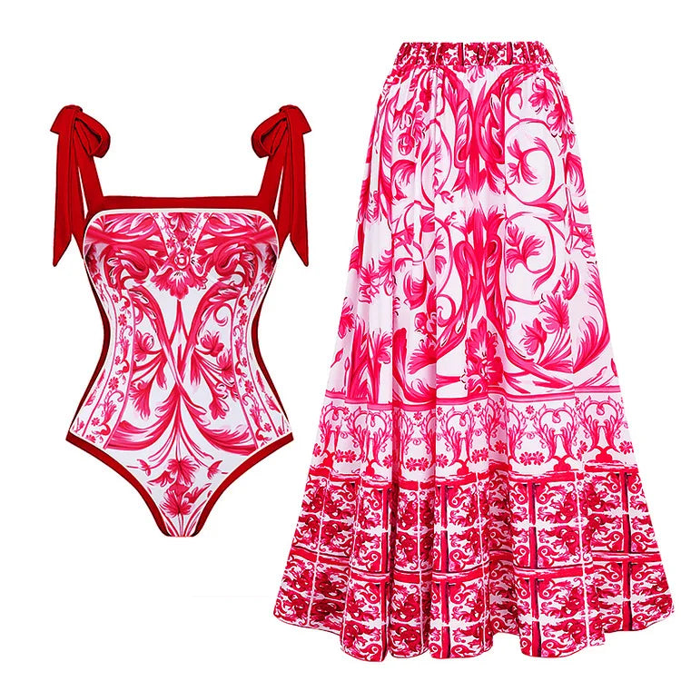 Rosa™ | Body y Falda de PLaya