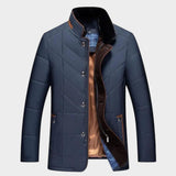 Helmfried™ | Chaqueta acolchada de hombre con cuello de piel