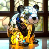 Loustic – Lámpara panda mágica de vidrio con colores