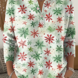 Sofie | Suéter navideño con estampado de copos de nieve