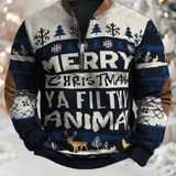 Ralph | Sudadera de Navidad con capucha con cremallera