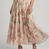 Martina™ | Vestido midi con escote halter floral