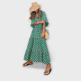 Vestidos maxi geométricos elegantes