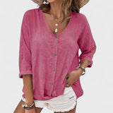 Anna - Blusa de lino de verano