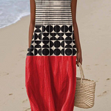 Jane™ | Vestido midi de bloques de color