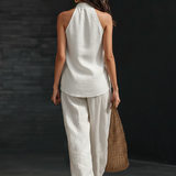 Zoë™ | Conjunto sin mangas con pantalón de pierna ancha