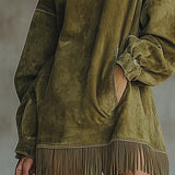 Olive™ | Vestido de cuello alto