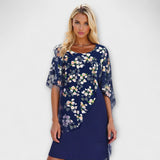 Lyanna - Vestidos de chiffón con estampado floral para mujeres