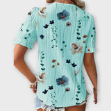 Emily - Blusa de moda con escote en V