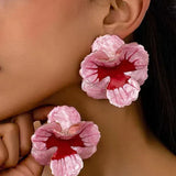 Pendientes Geométricos con Forma de Flor