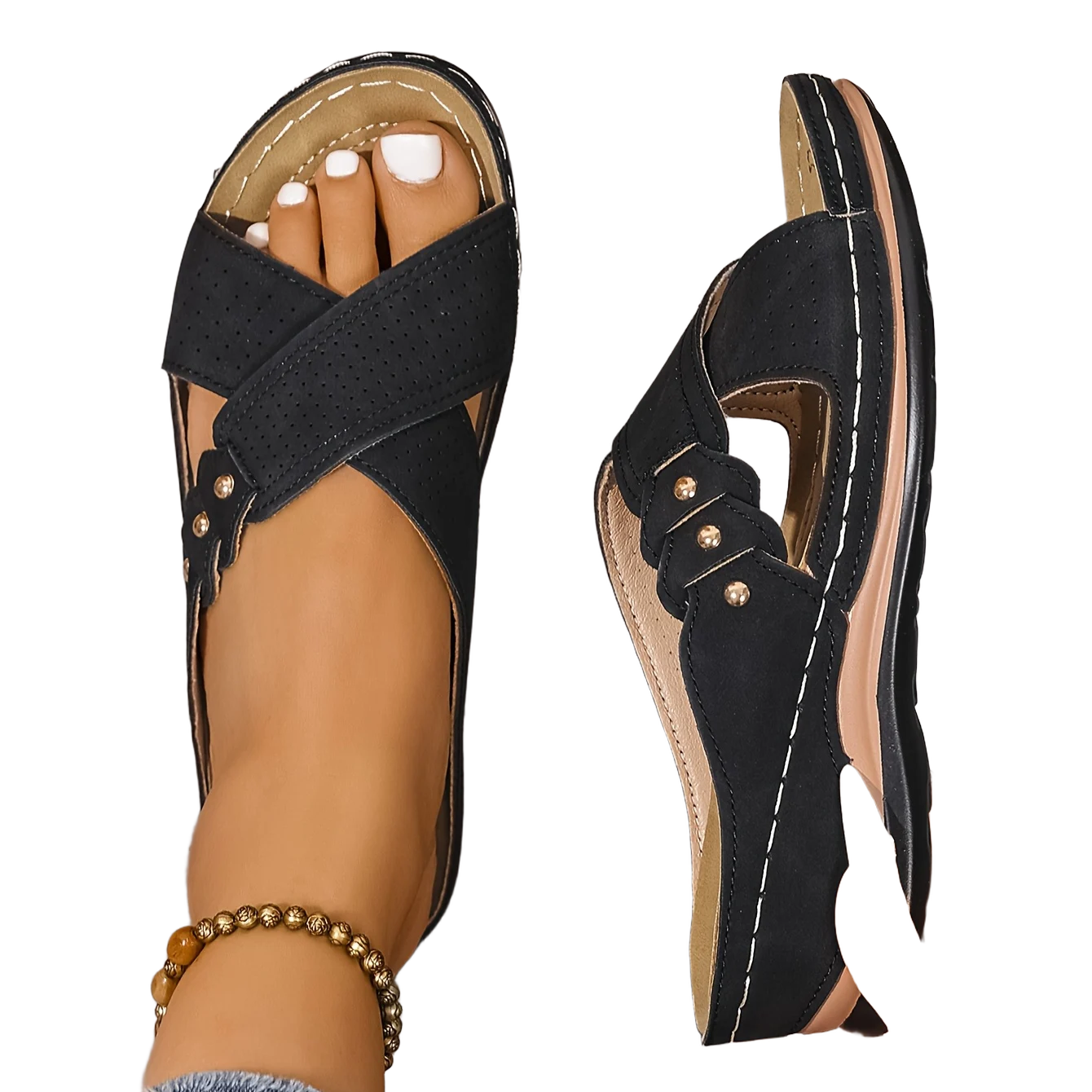 Pascalle | Sandalias ortopédicas con cuña