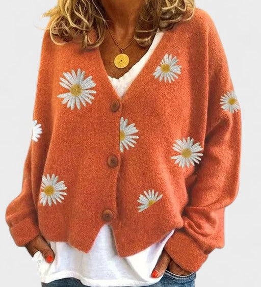 Teresa | Cárdigan con bordado floral