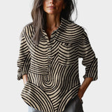 Gisella™ | Blusa de lino refinada con estampado