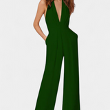 Lila Mono de Pierna Ancha con Elegancia Ligera