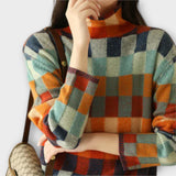 Erika – suéter con patrón patchwork