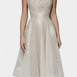 Everleigh Vestido Largo con Bordados y Corte en A