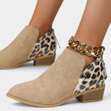 Janicee Botas Ortopédicas con Estampado de Leopardo