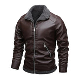 Mateo™ | Chaqueta de cuero elegante de felpa