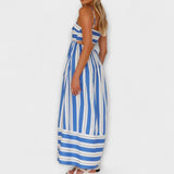 Svea - Vestido maxi en Bare Bloom